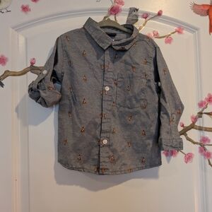 🍕 Pizza Print Button Down Shirt 🍕